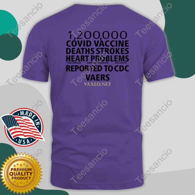Luiz 1200000 Covid Vaccine Deaths Strokes Heart Problems Reported T-Shirt