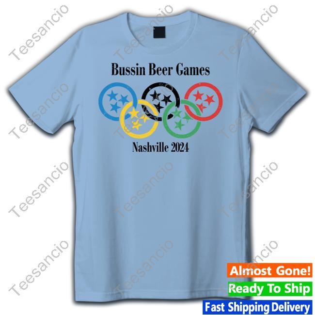 .Barstoolsports Merch Bussin Beer Games Nashville 2024 Long Sleeve T Shirt